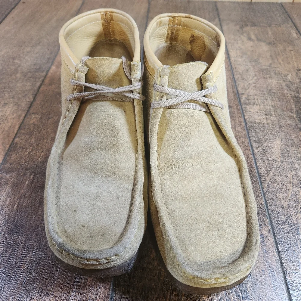 Clarks Men's Size 10.5 Original Wallabee Maple Suede Leather Weaver Boot Vintage
